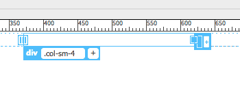 Dreamweaver - Bootstrap Spalten bearbeiten