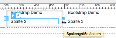 Dreamweaver - Bootstrap Spalten vergroessern