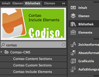 Verwendung der Contao CMS Bibliothek