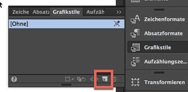 Neuen Grafikstil in Muse hinzufügen