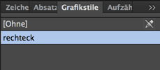 Grafikstil in Muse benennen (entspricht dem CSS Klassennamen)