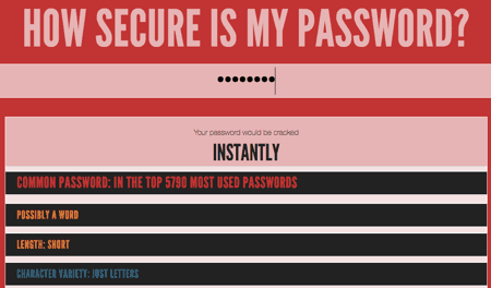 WordPress absichern durch prüfen der Sicherheit eines Passwortes mit How Secure Is My Password