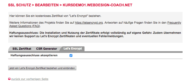 WordPress HTTPS Umstellung - Lets Encrypt Zertifikat aktivieren