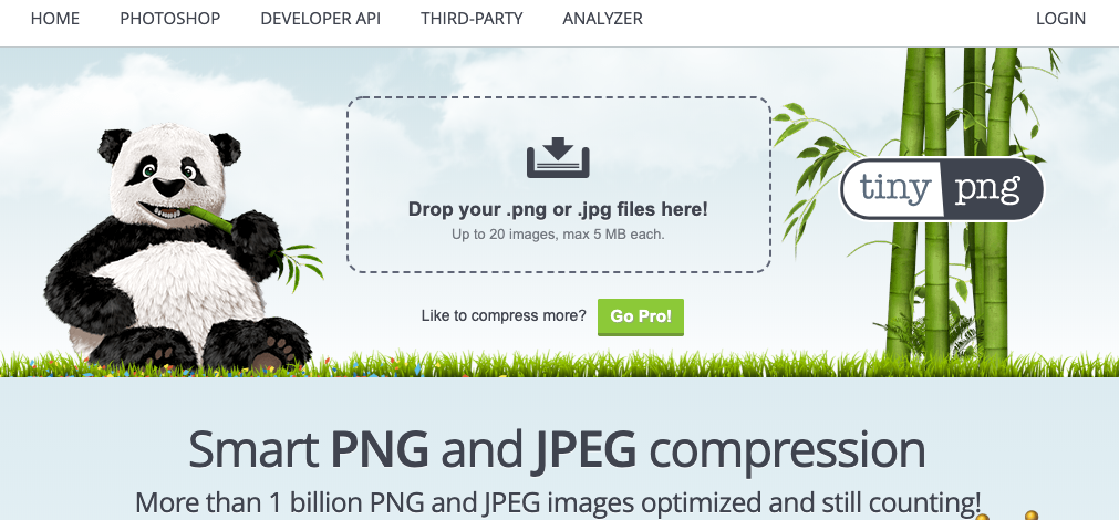 Website Tipp: Bilder mit TinyPNG optimieren - Upload