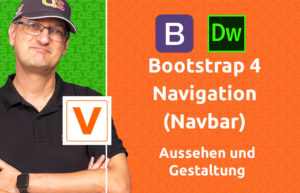 VIDEO - Bootstrap 4 Navigation (Navbar) Aussehen und Gestaltung