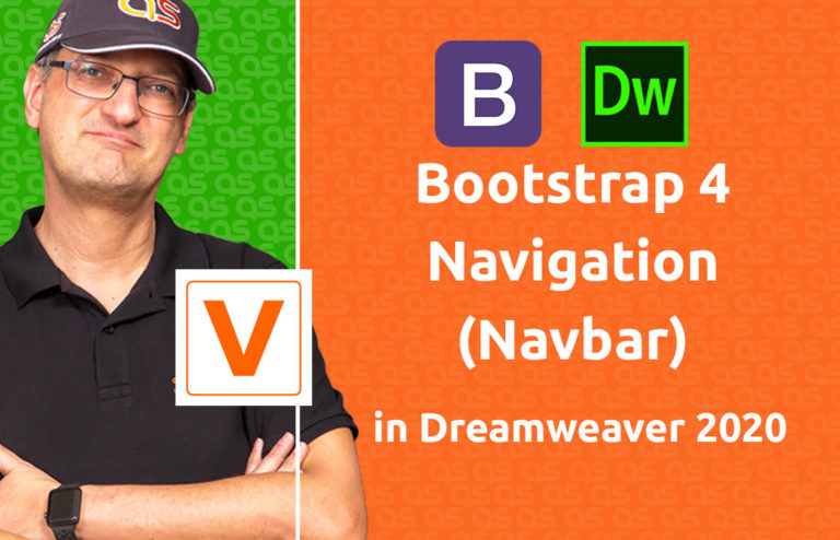 VIDEO - Bootstrap 4 Navigation (Navbar) in Dreamweaver 2020
